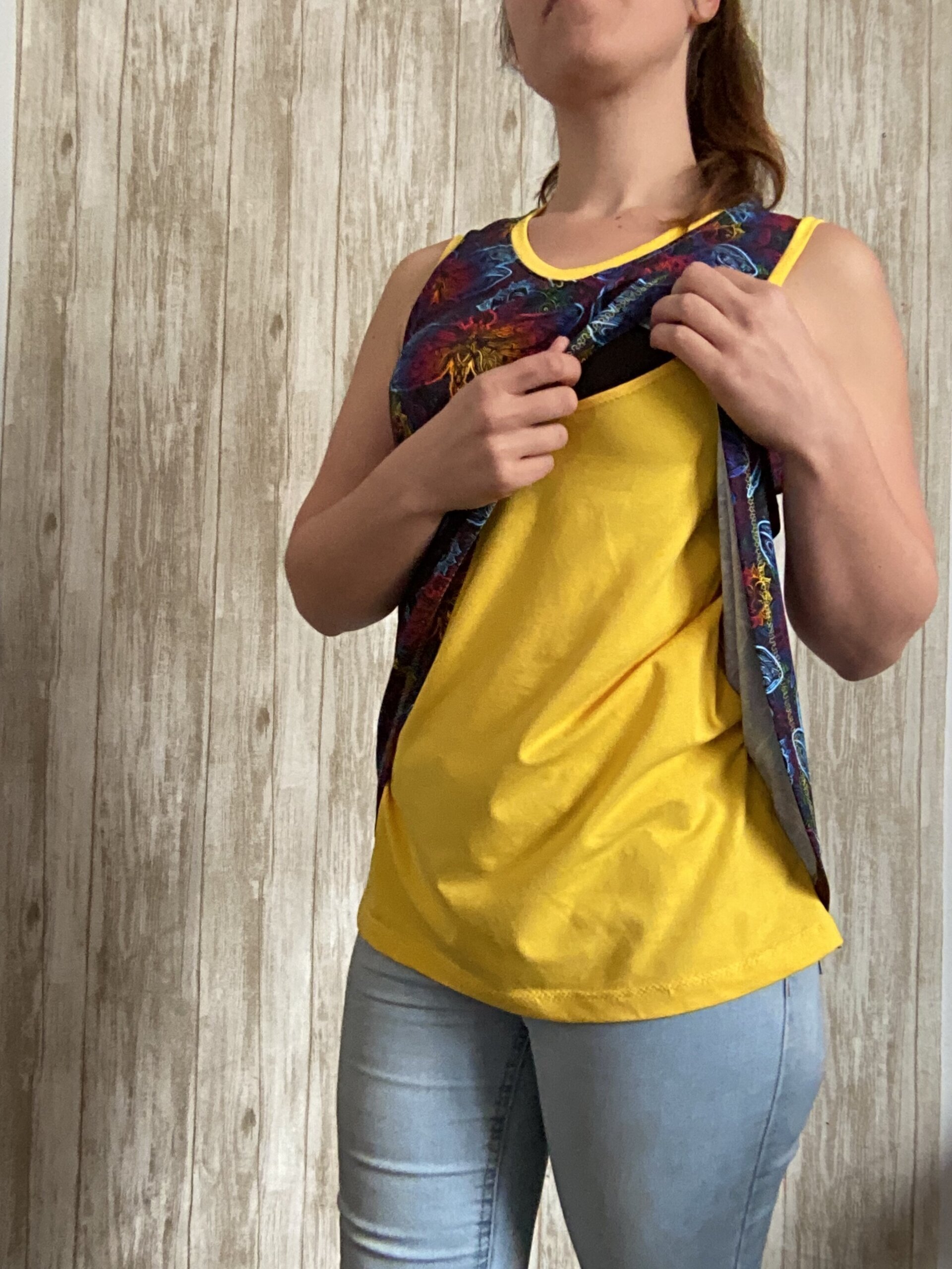 Camiseta lactancia cruzada. Talla M Libélulas de colores. Mandala - 3