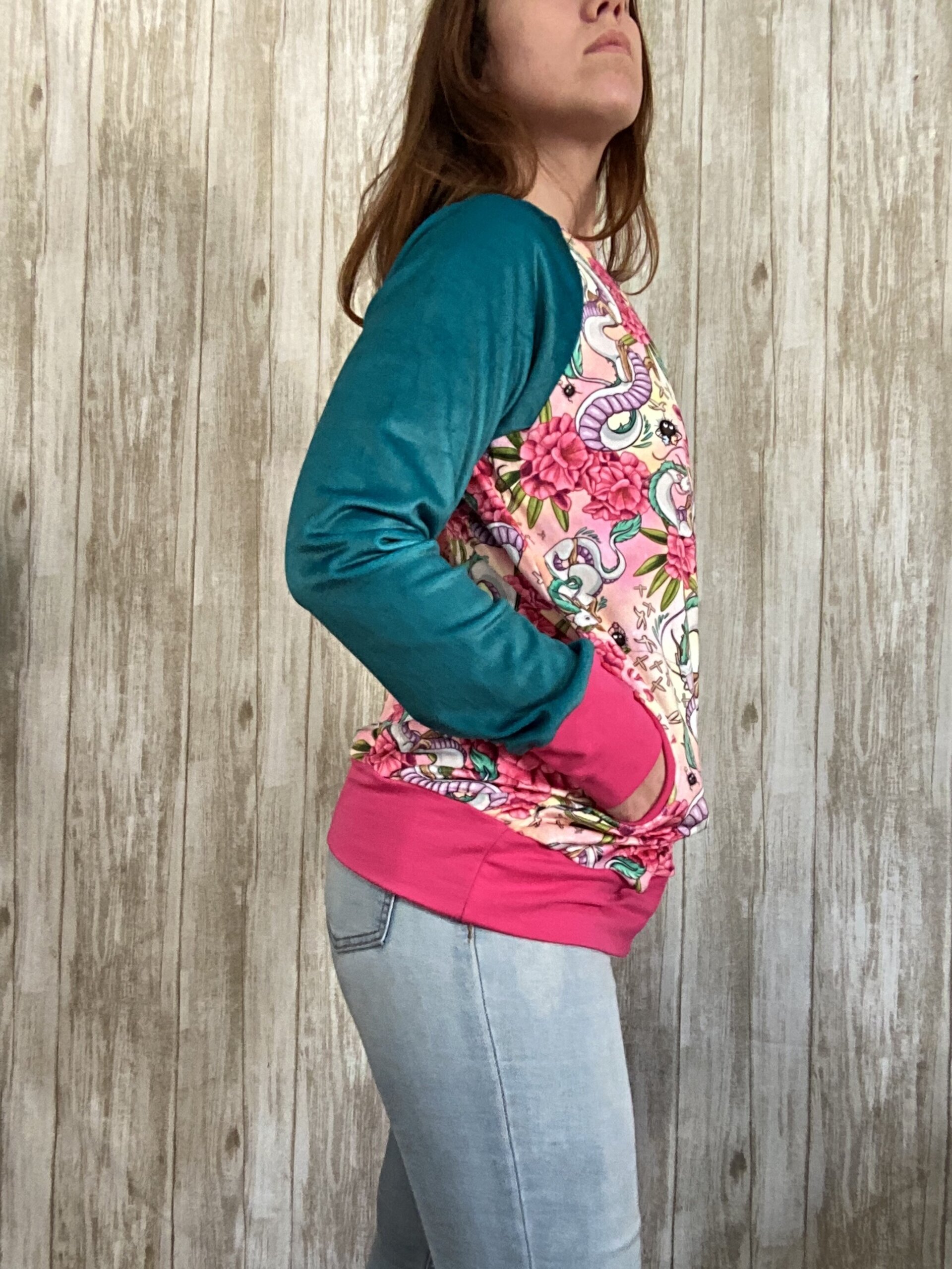 Sudadera talla L (40). Fluffiest. Haku con flores. Totoro. Ghibli. - 4