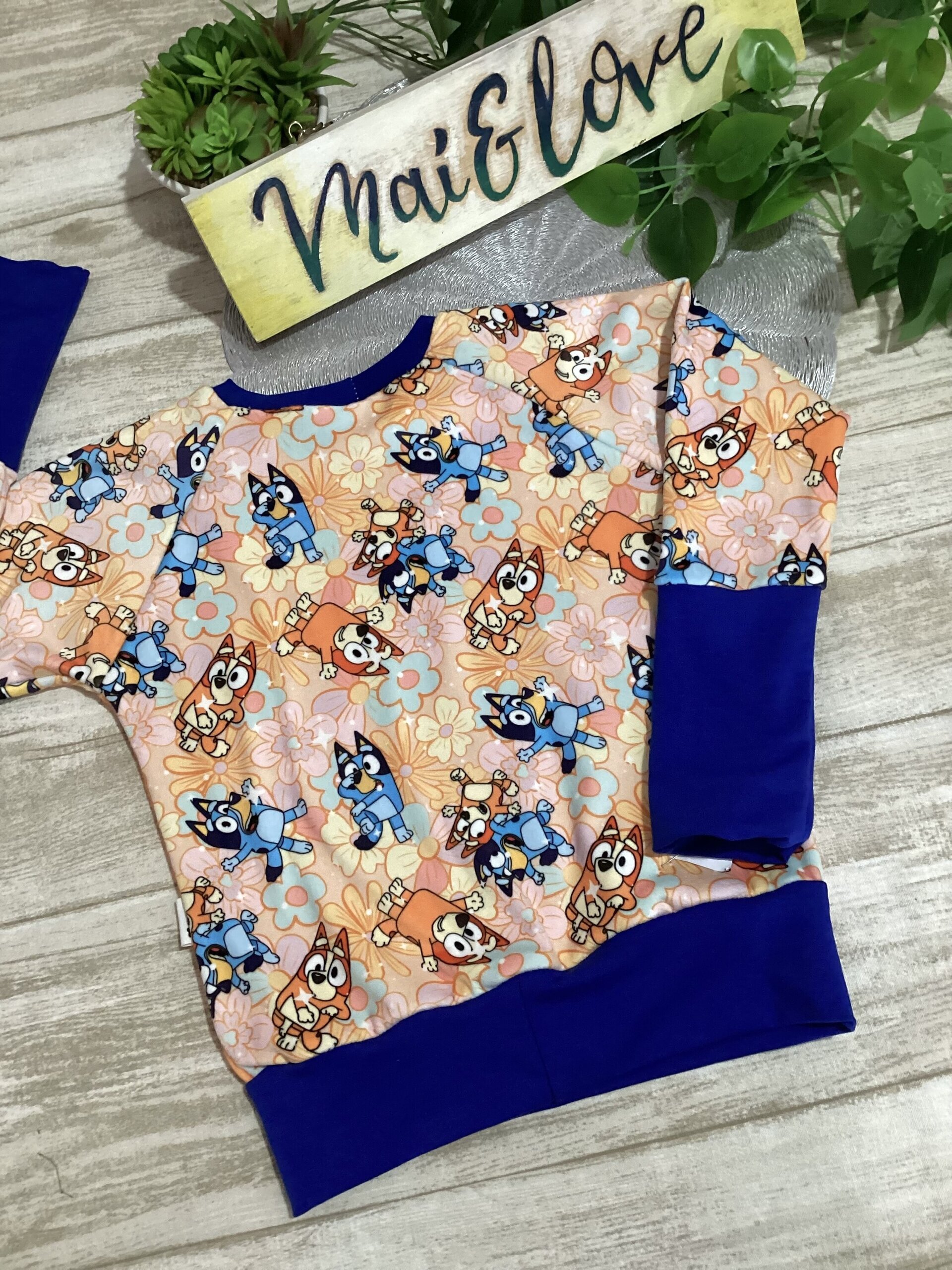 Sudadera evolutiva 3/6 años. Fluffiest. Bluey y Bingo. Flores. - 3