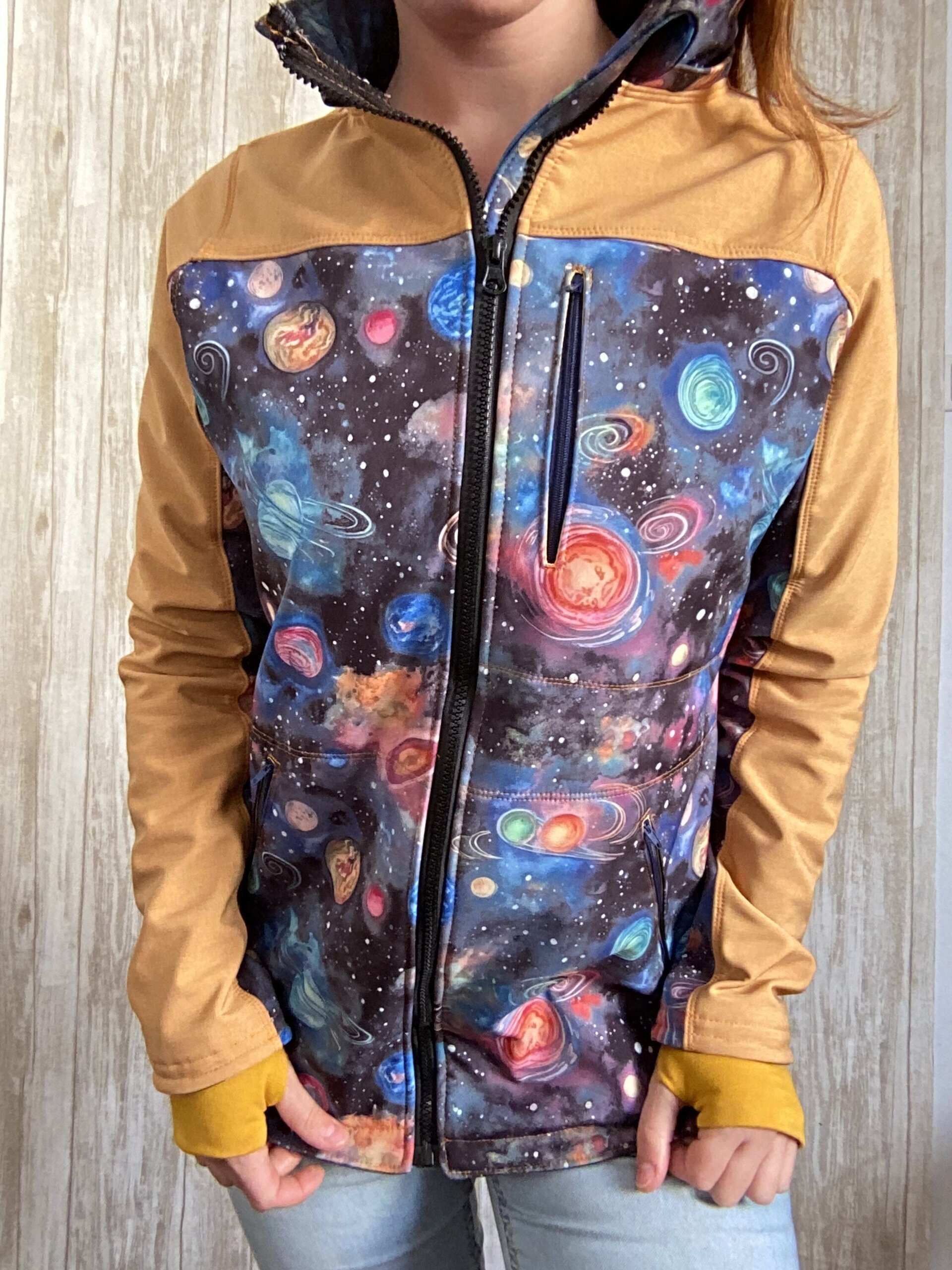 Chaqueta de softshell talla M. Planetas y espacio. - 4